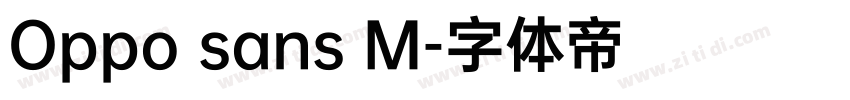 Oppo sans M字体转换